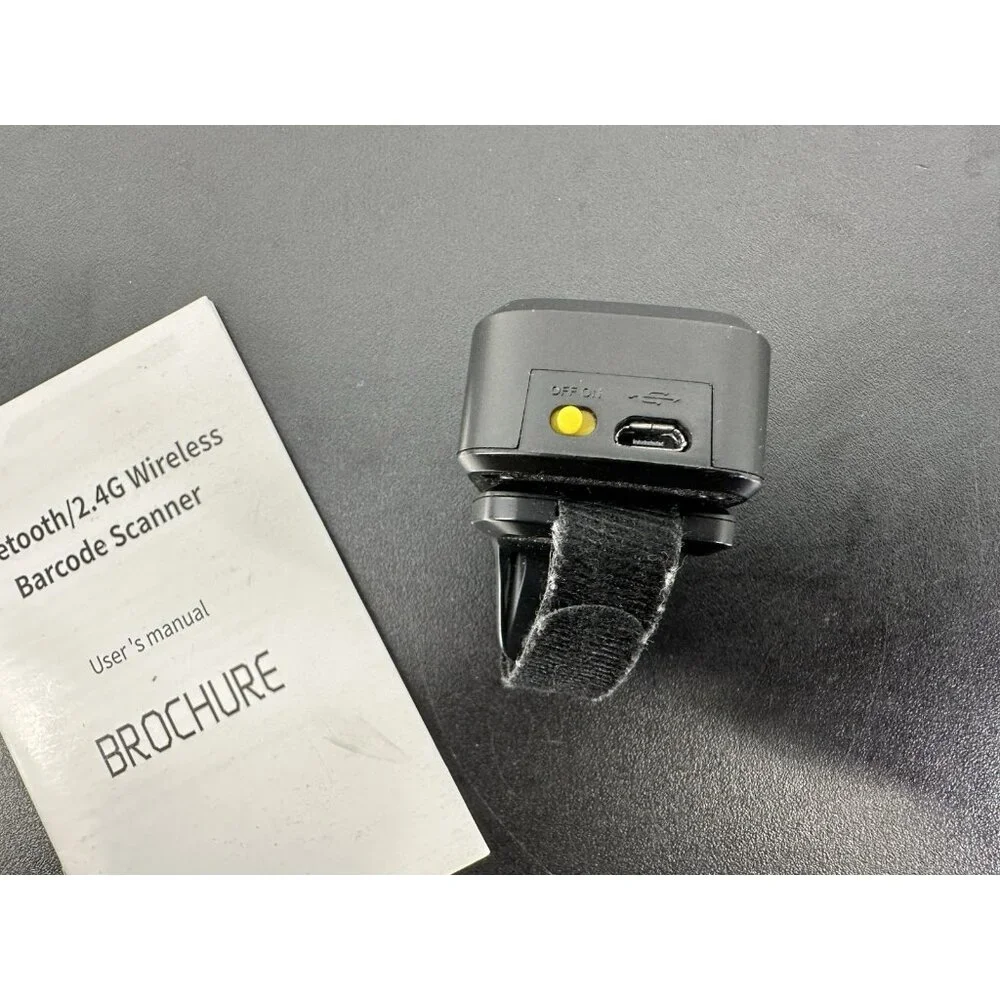 Alacrity 2D Wireless Ring Bluetooth Barcode Scanner (8-B)